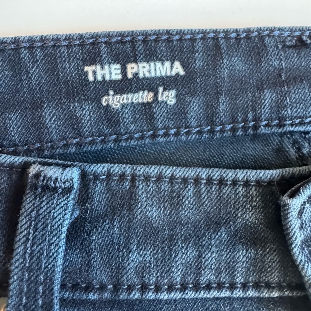 AG Adriano Goldschmied Prima Cigarette Leg Jeans Sulfur Deep Navy Size 27R - Picture 15 of 17